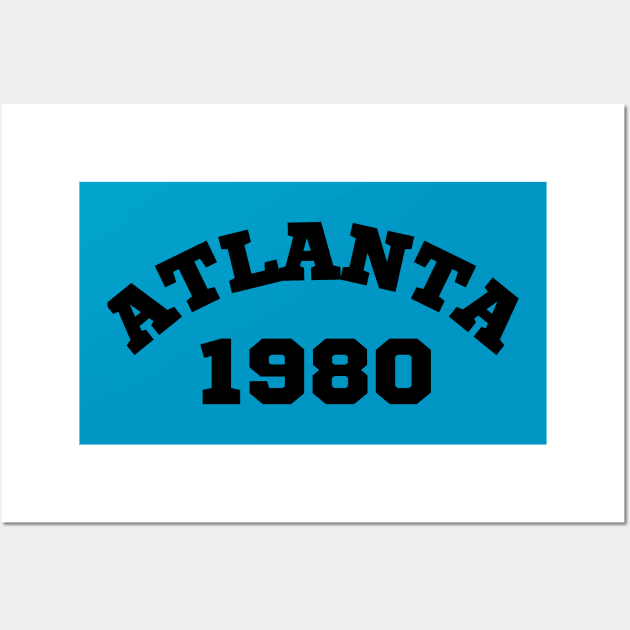 Vintage Atlanta 1980 Retro Wall Art by BloomInOctober